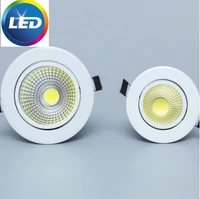 dimmable led downlights cob 5w 7w 12w ac220v ceiling recessed lighting led lights for hotel living room warm white cool white