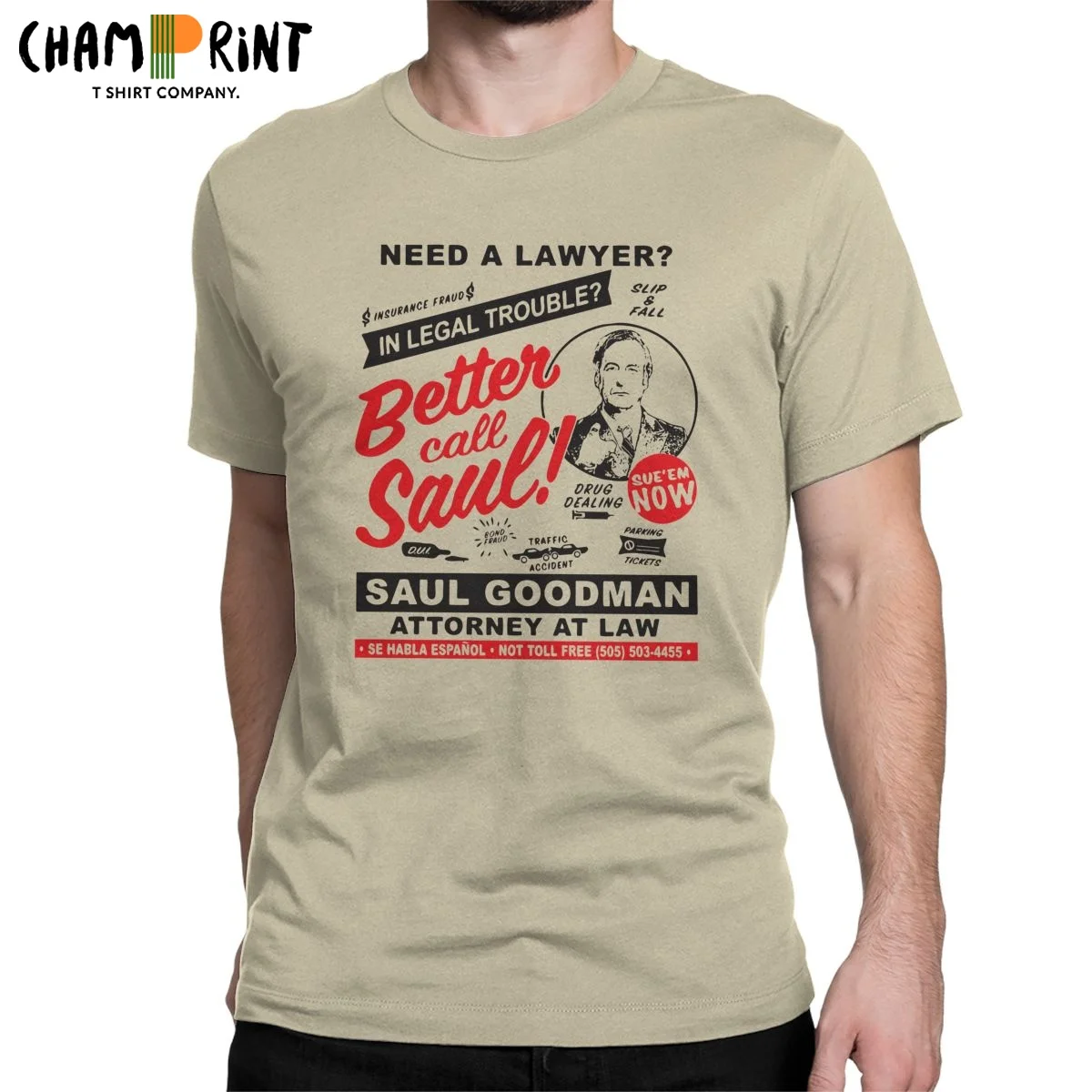 

Need A Lawyer Better Call Saul T Shirt Men's Cotton Hipster T-Shirts Attorney Funny Lawyer Tee Shirt Short Sleeve Tops Adult