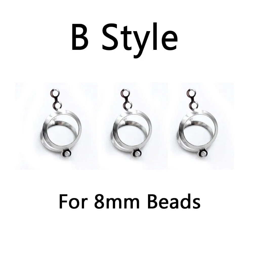 50 шт./лот бусины из нержавеющей стали с опалом покрытые бусинами для изготовления