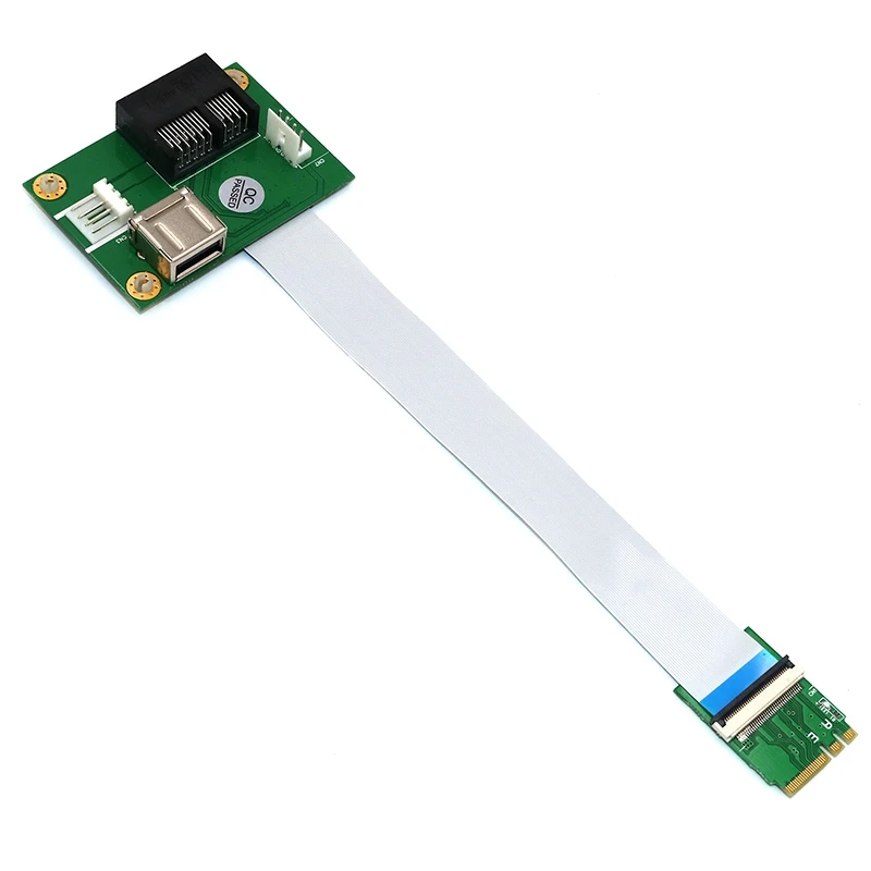 

M.2 Key A/E to PCI-E Express Adapter Card USB 2.0 480 Mb/S Adaptador Cabo Quente with FPC Cable for Windows Vista