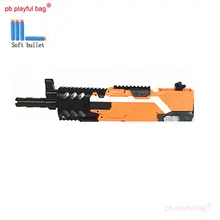 PB Playful bag Outdoor sports tactical equipment soft bullet gun ak74u-c kit flame cap 3D printing material toy accessories MG09