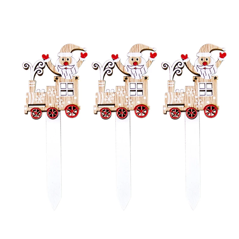 Рождественские украшения креативный Санта Клаус деревянная роспись сделай сам