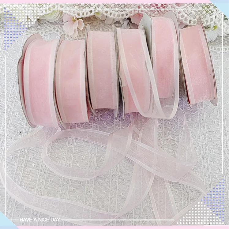 5 Meters/lot 2.3cm Width Pink Flower Embroidered Lace Trim Decoration Accessories Delicate Embroidery Ribbon DIY | Дом и сад