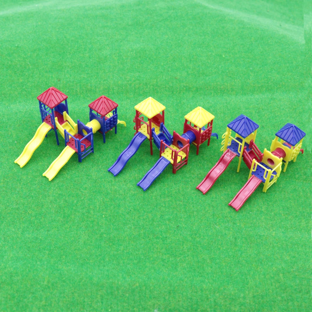 Комплект из 3 предметов модель скольжения миниатюрный площадка слайд 1:75