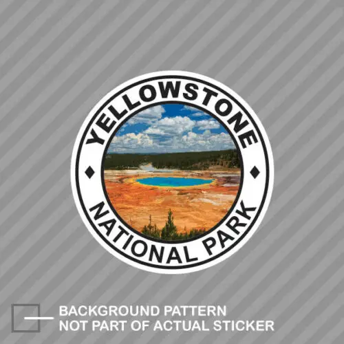 

Personalized Yellowstone National Park Car Stickers old faithful hike camp bison bear roosevelt Waterproof Vinyl