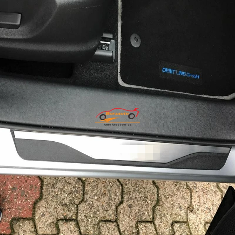 Защитная Накладка на порог для Kia Rio 3 4 Стайлинг автомобиля аксессуары педали