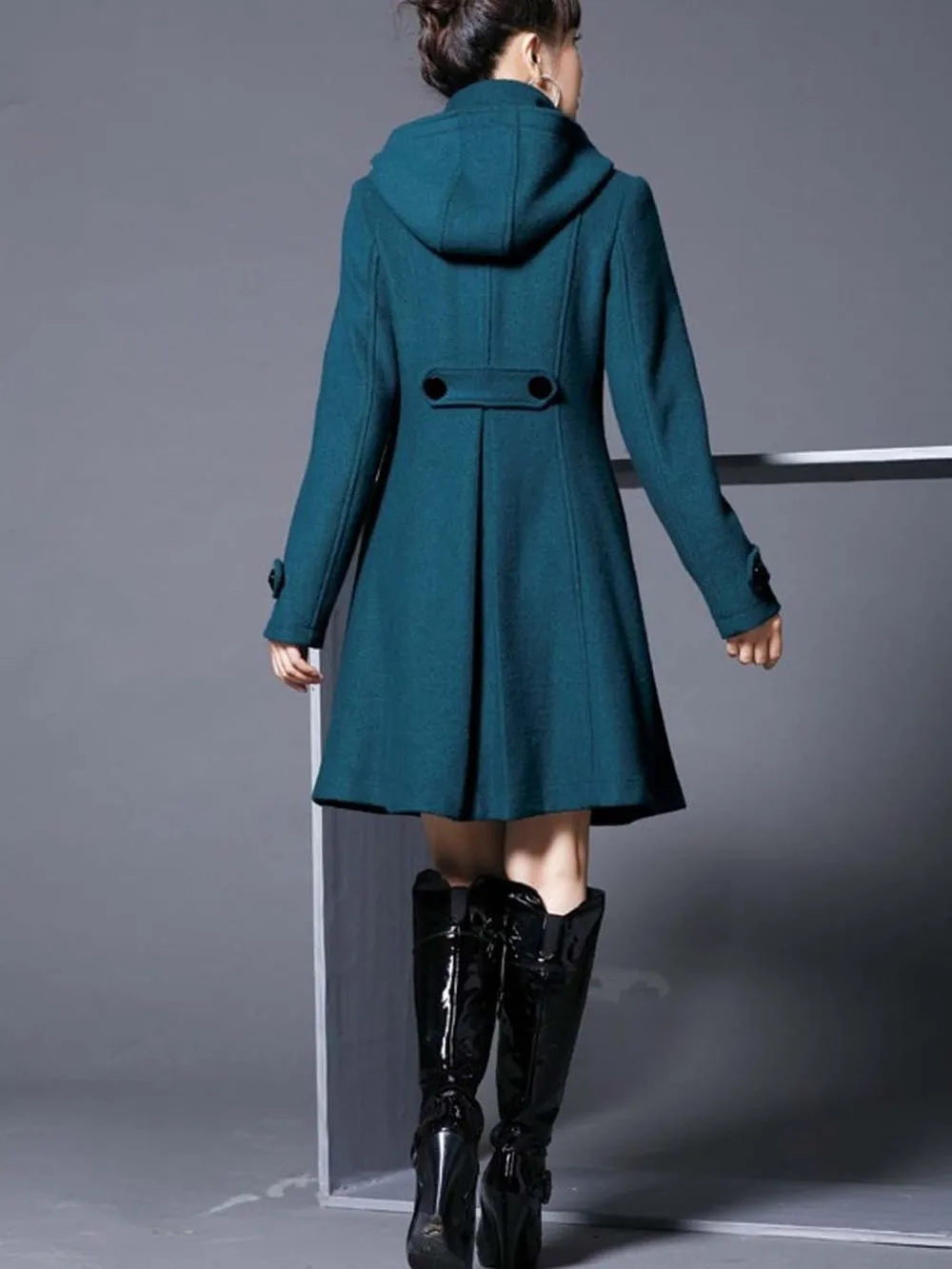 ZOGAA зимние элегантные женские пальто из смесовой хлопка модные повседневные