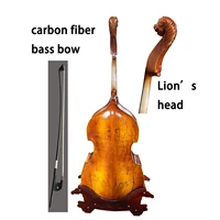 super value rare special 34 double bass with all accessories high quqlity spalted maple lion head upright contrabass