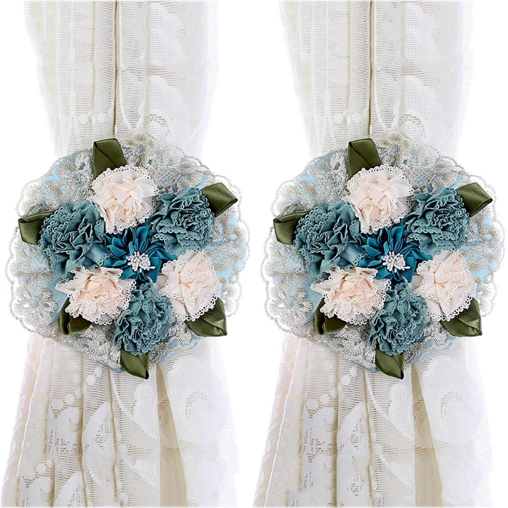 2 шт. занавески с пряжкой цветочные ремешки для окон домашний декор занавесок s