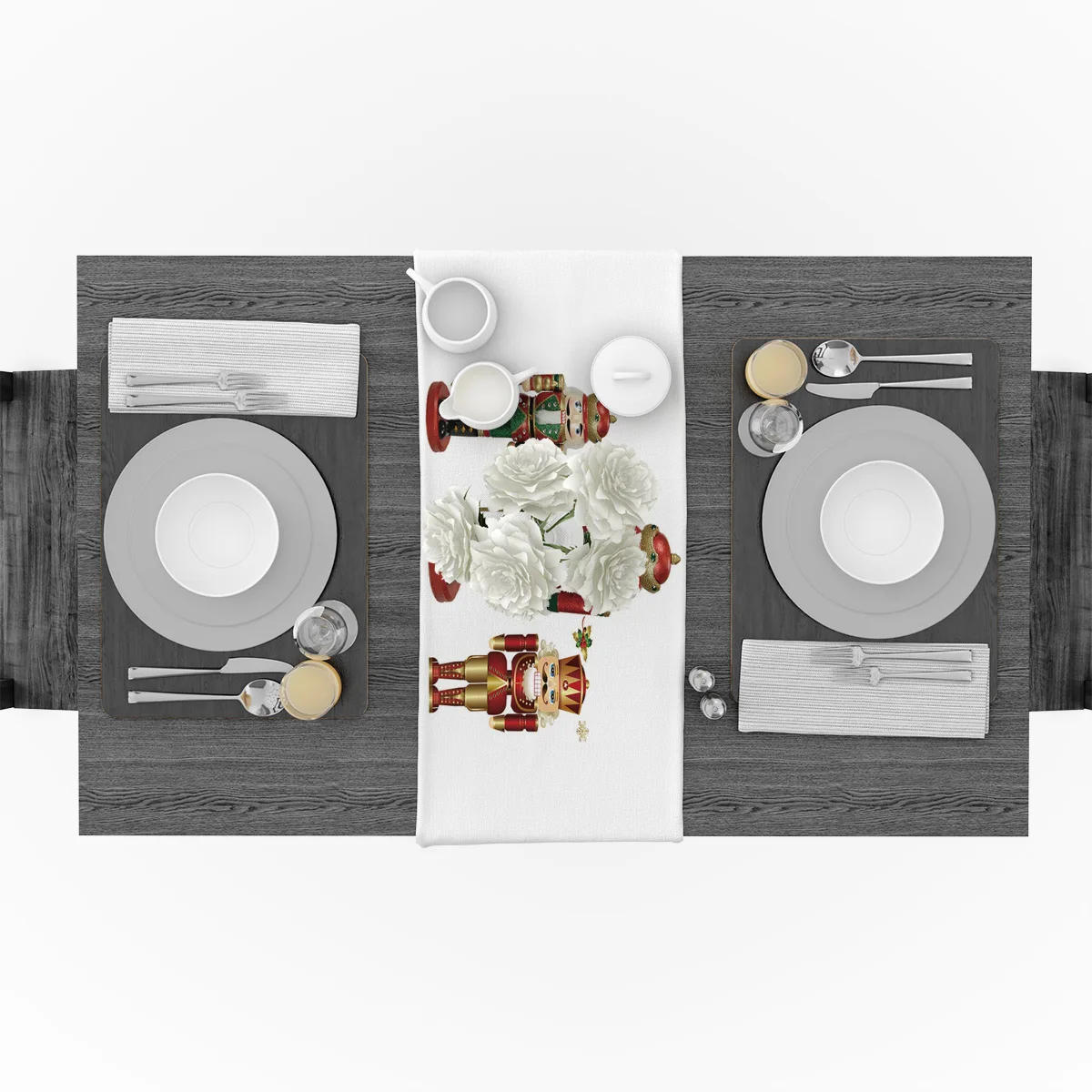 Настольные дорожки для орехов солдат рождественские настольные украшения