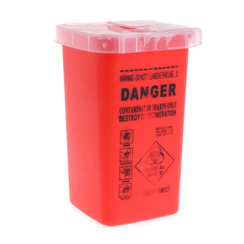 1 шт. медицинский красный пластиковый контейнер для татуировок л|Аксессуары