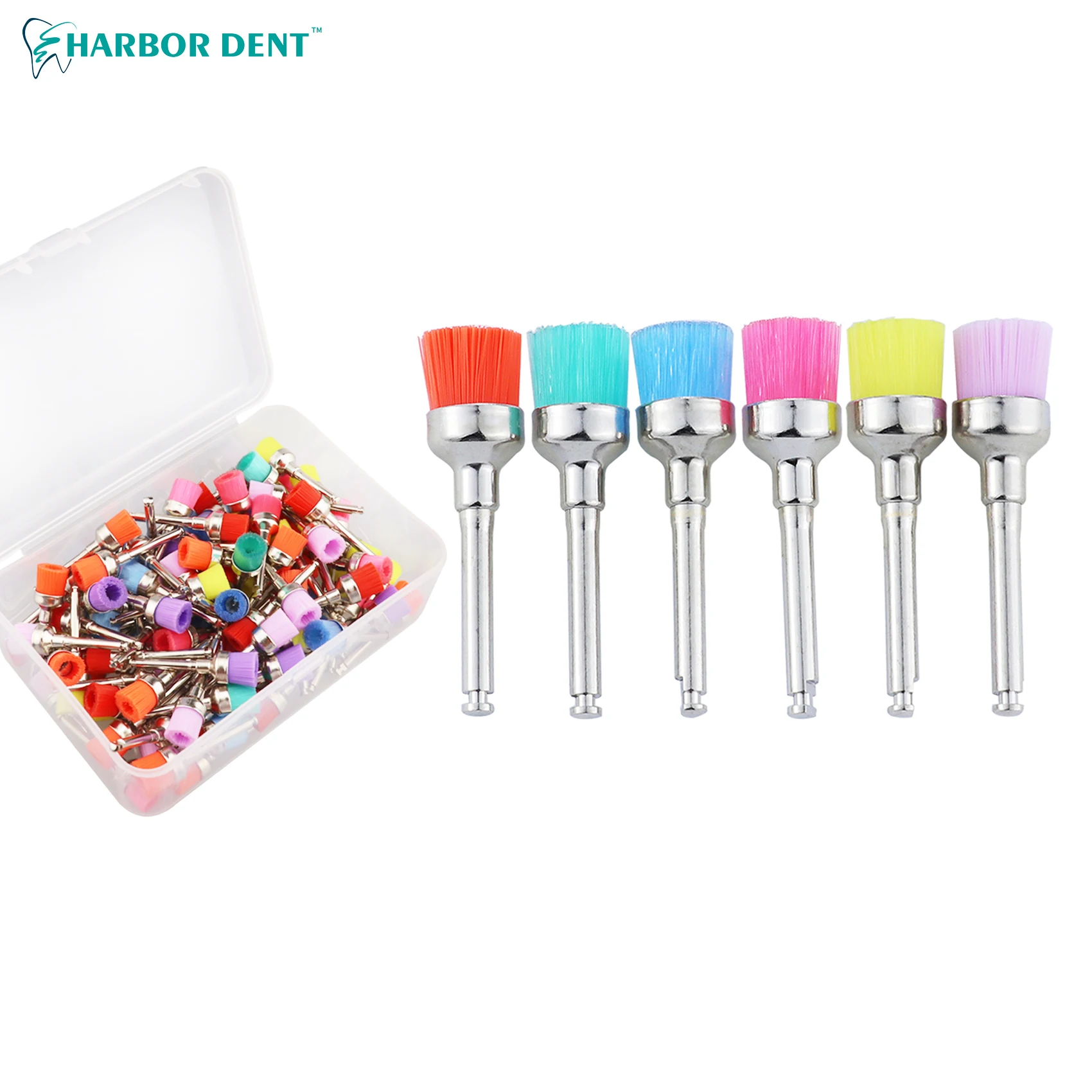 Стоматологическая нейлоновая полировальная щетка кисти миска форм 100 шт. 50