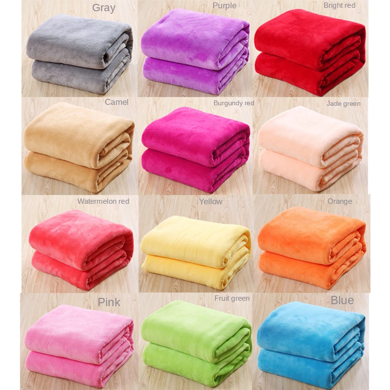 

Solid Coral Velvet Blanket Plain Flannel Blanket Flannel Blanket Coral Velvet Yoga Blanket