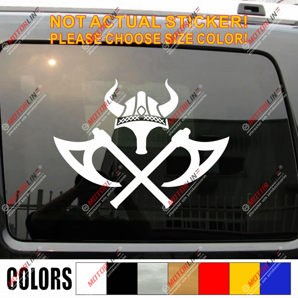 Спартан Спарта Viking Warrior Шлем Наклейка Odin Ax Norse виниловый автомобиль|Наклейки на