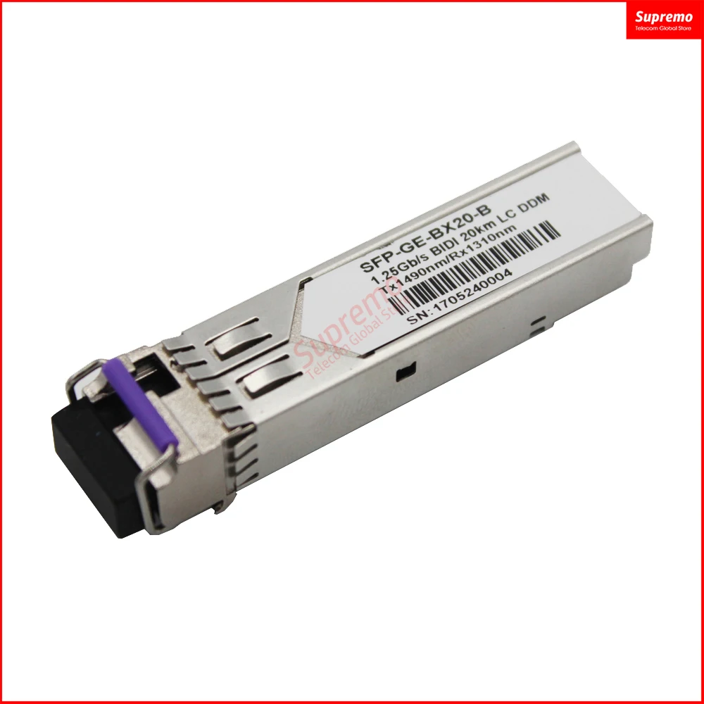 

1.25Gb/s SFP Transceiver Single Fiber Singlemode 20km 1310nm/1490nm LC DDM