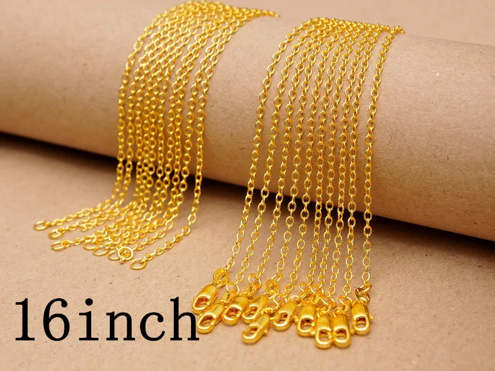 5 шт./комплект цепочка для ожерелья 16 дюймов 18 кг|necklace chain|chain jewelry16 inch |