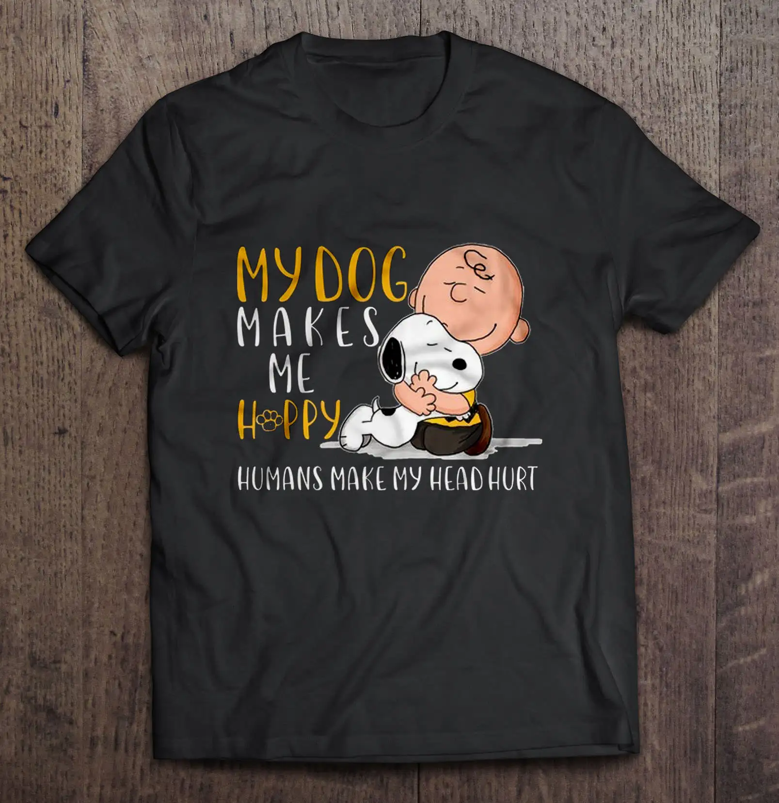 Моя собака делает меня счастливыми людьми чтобы моя голова повредила Snoopy и Charlie