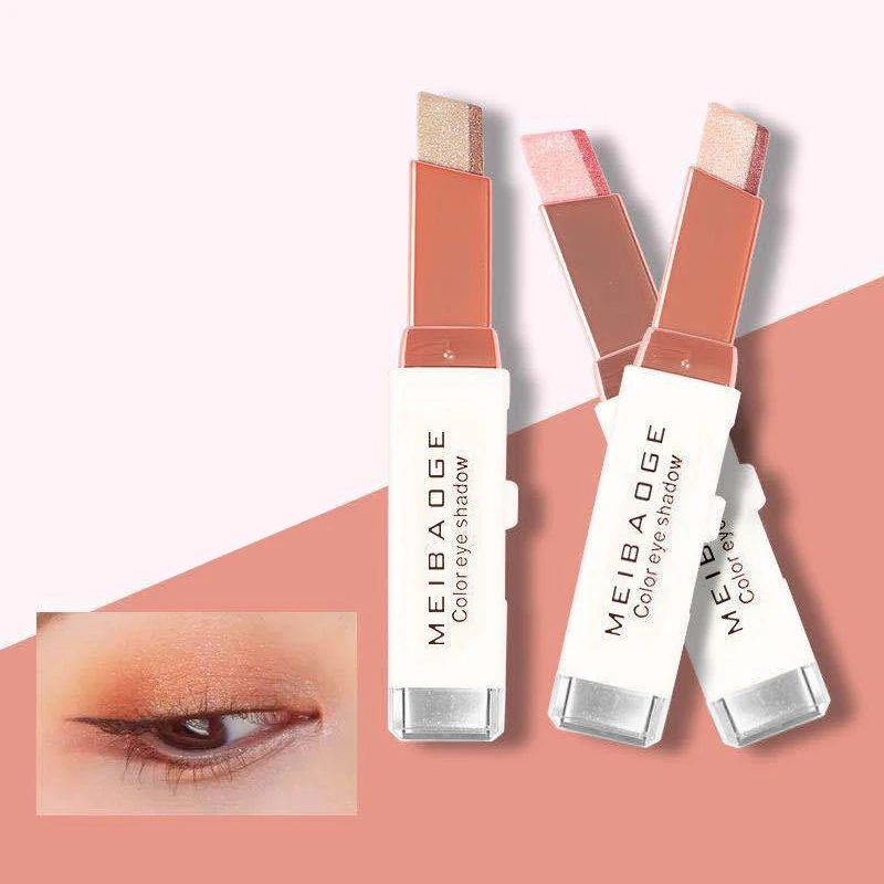 

Gradient Glitter Eyeshadow Stick Makeup Matte Eyeshadow Two Tone Glitter Cosmetic Beauty Tool