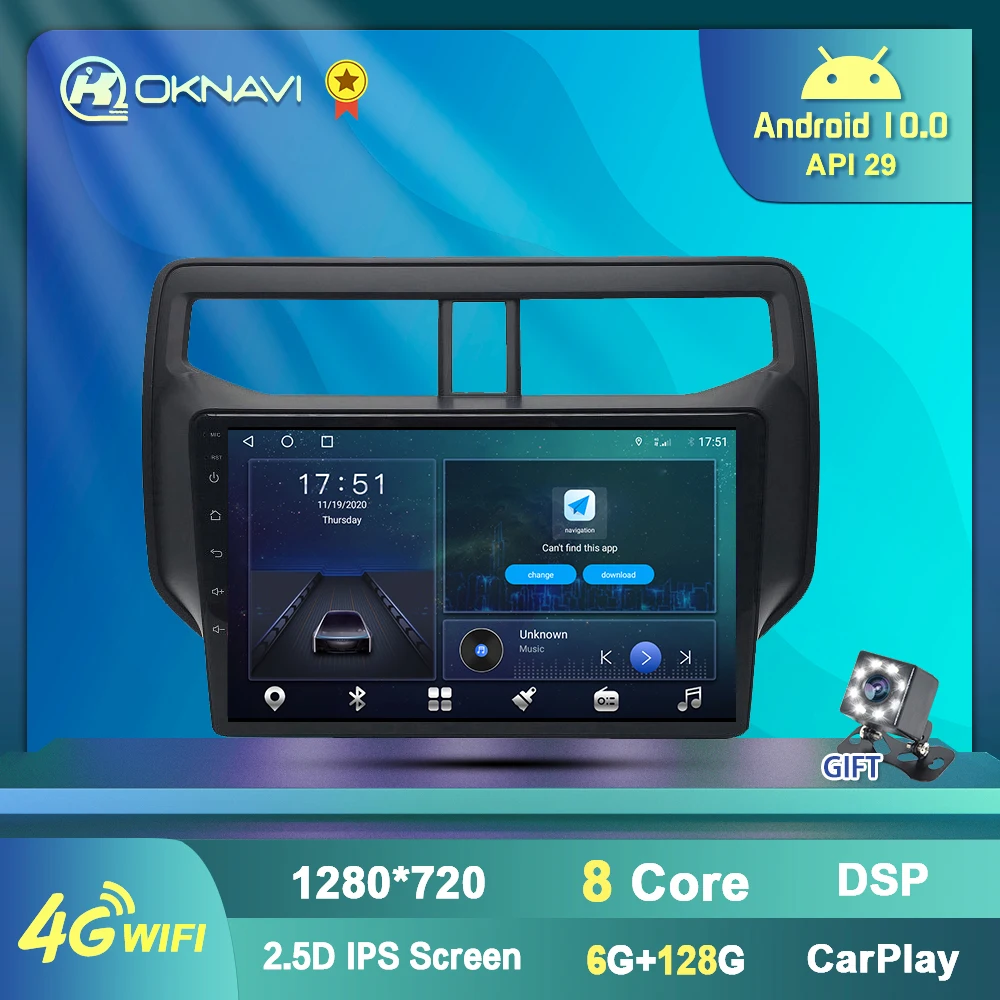 Автомагнитола для Toyota RUSH 2018 2019 Android 10 мультимедийный плеер Carplay GPS навигация Bluetooth