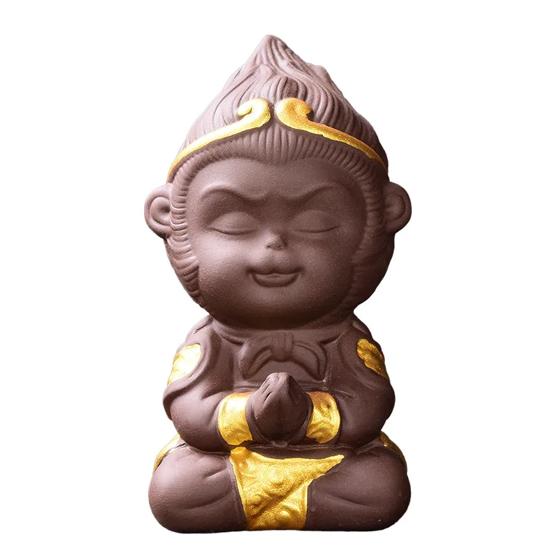 Zisha чай для домашних животных набор аксессуаров Qitian Dasheng Sun Wukong креативная Золотая