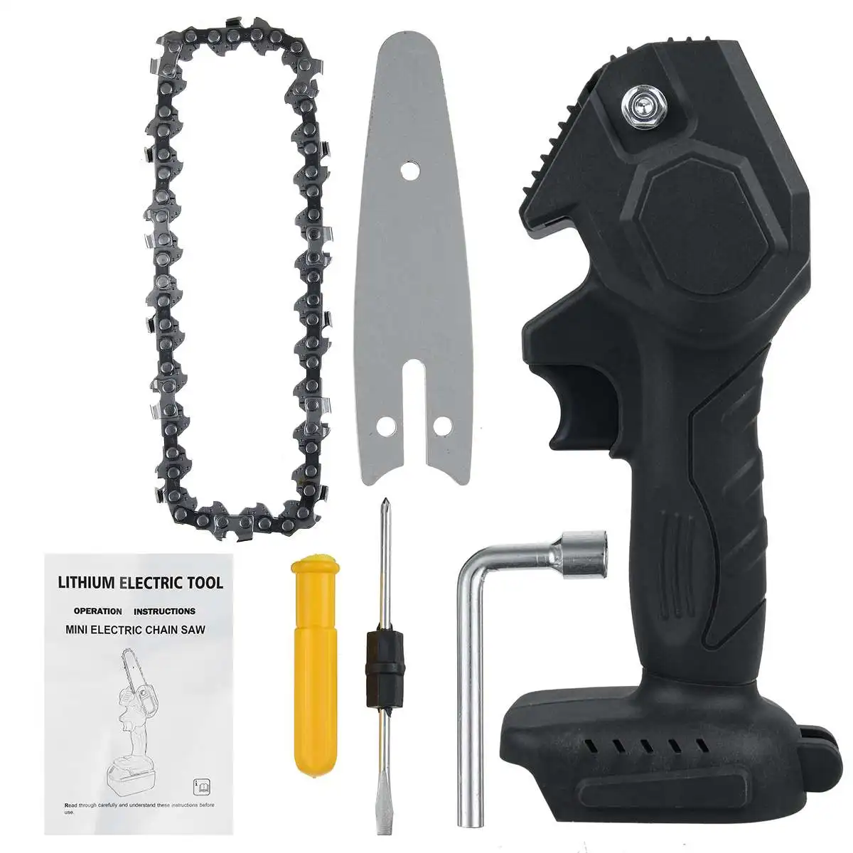 

18V 2400W Electric Chain Saws 4 inch 6 inch Wood Cutting Pruning ChainSaw Garden Tree Logging Trimming Saw For Makita Battery