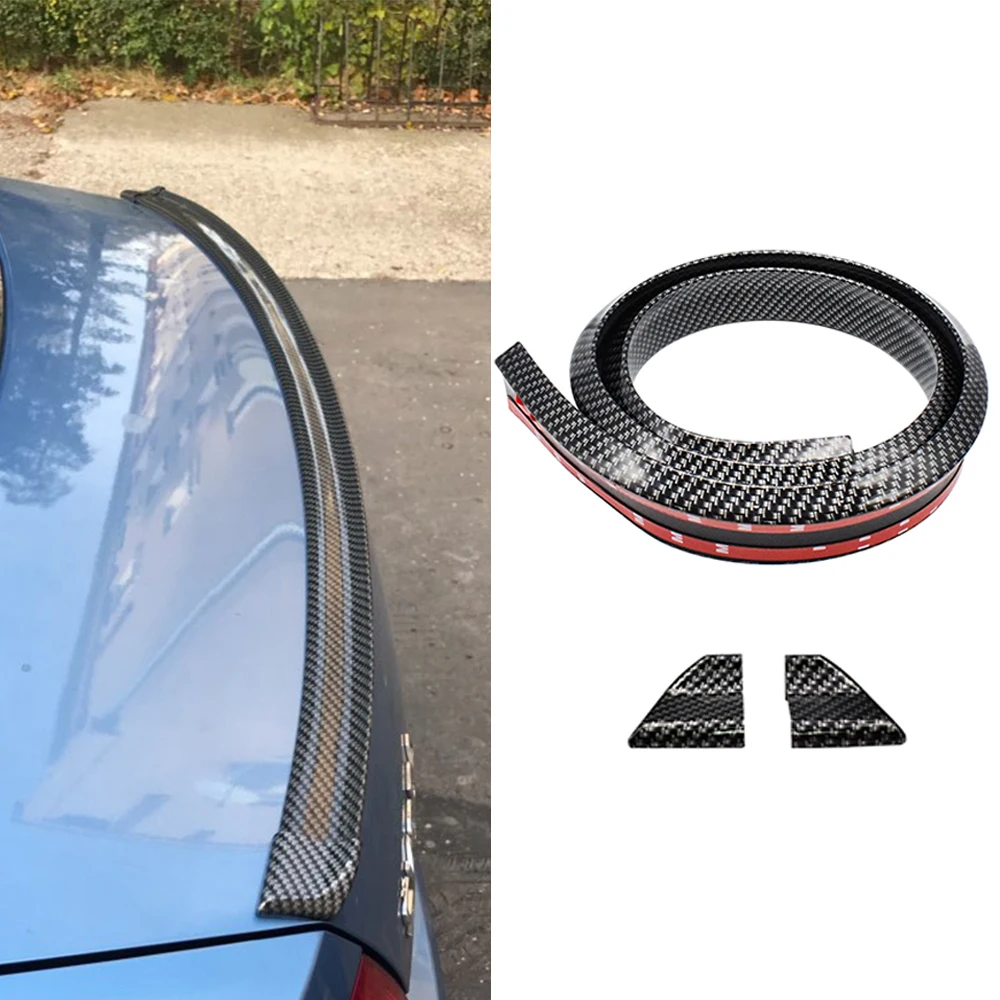 

5D Carbon Fiber Universal Car Spoilers Styling DIY Refit Spoiler External Accessories For BMW Toyota Honda Ford Hyundai Opel