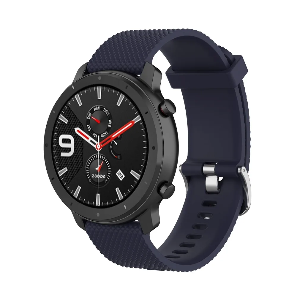 18 мм 20 мм 22 мм силиконовый ремешок для huawei/Withings/samsung Galaxy/gear s3/Amazfit Bip Смарт-часы замена Широкие ремешки