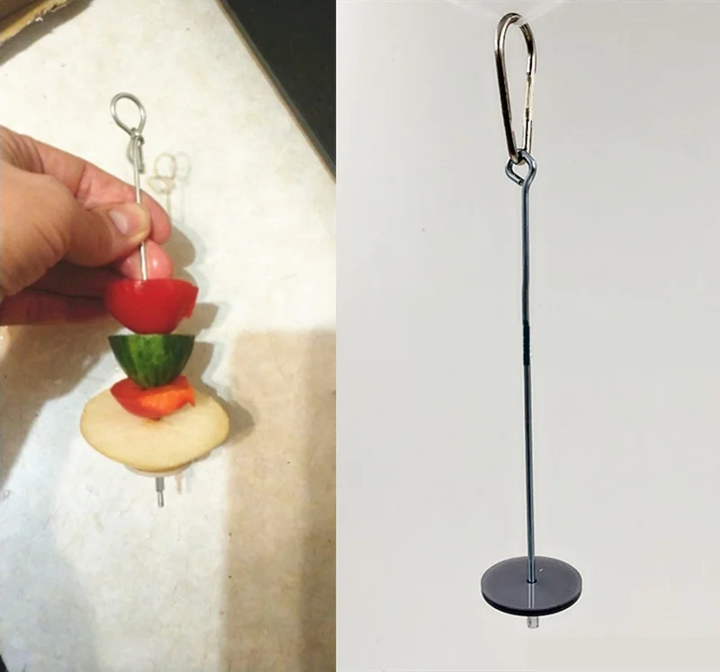 2019 Новые Домашние попугаи корм для птиц держатель Поддержка Нержавеющая сталь