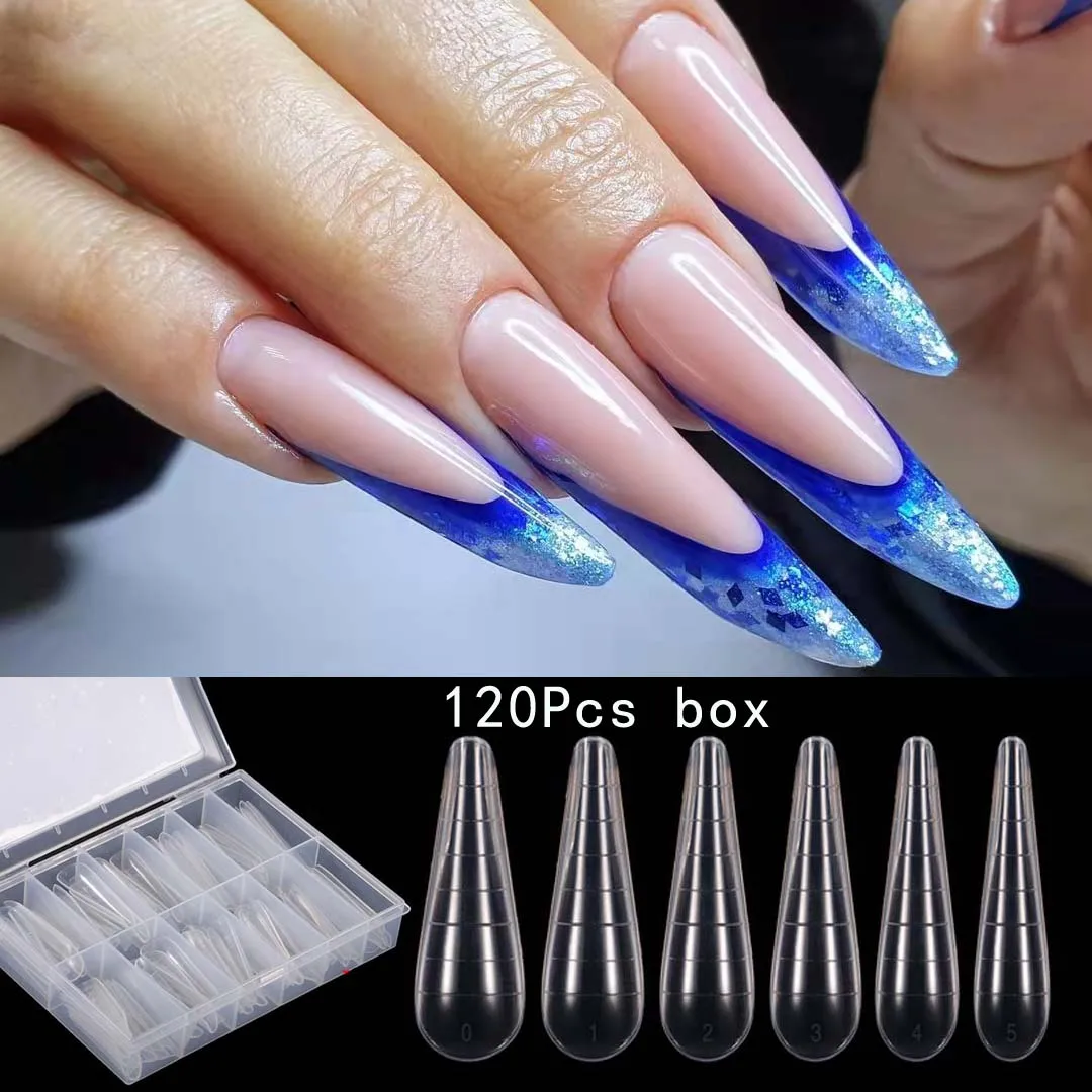 

Upper Form For Extension False Tips Building Poly Nail Gel System UV Acrylic DIY Art Almond Fake Nails Mold Decoration