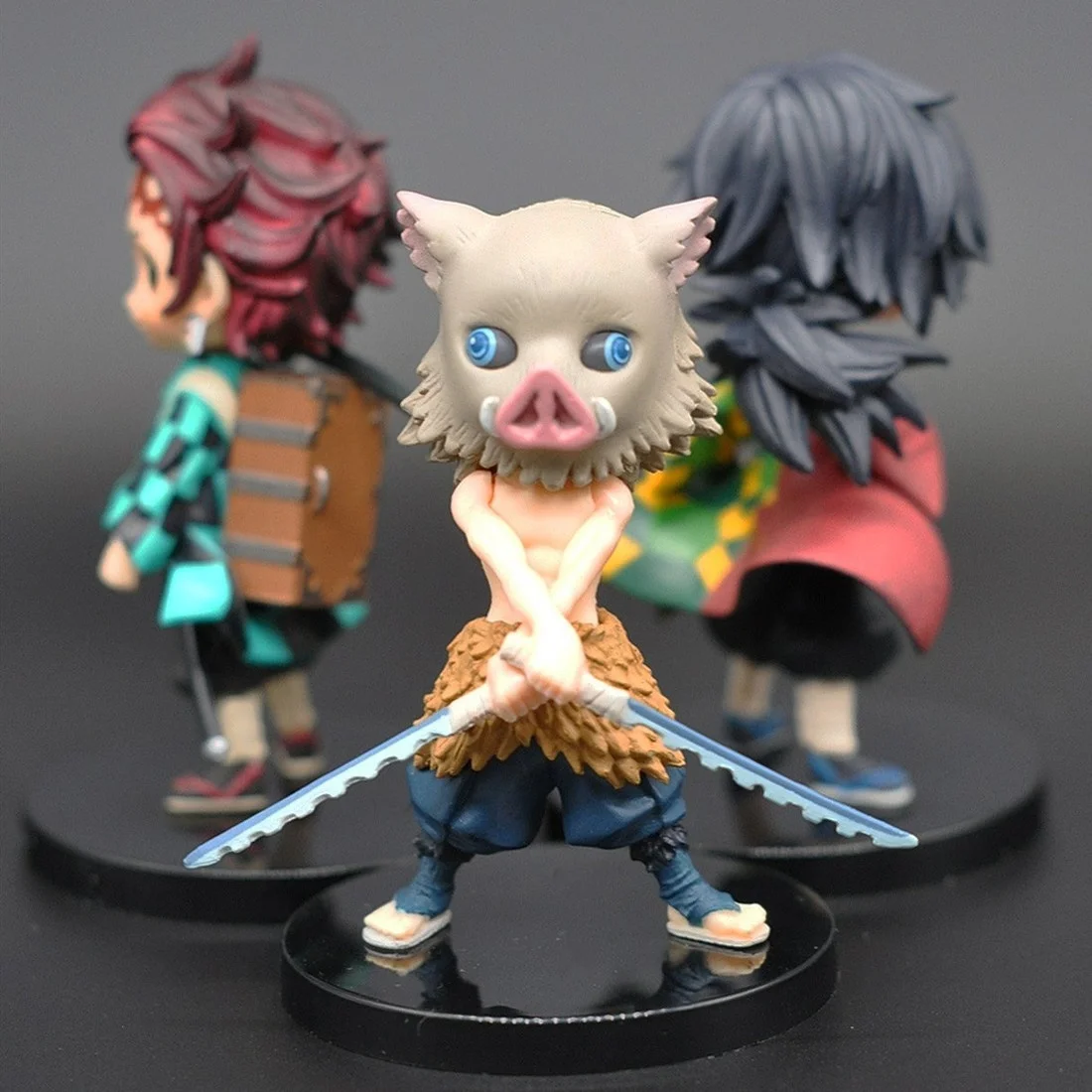 

4pcs/lot Anime Demon Slayer Kamado Tanjirou Kamado Nezuko PVC Action Figure