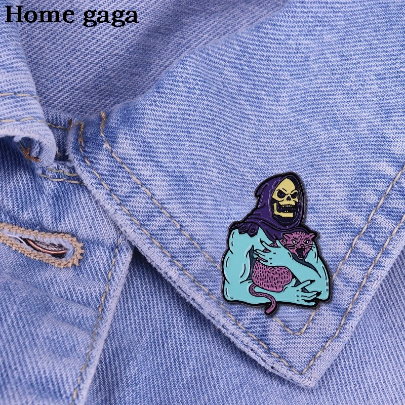 

DB345 Backpack Badge Halloween Metal Brooch Badge Jewelry Gift Clothes Lapel Pin Brooches Metal Pins For Clothes Decoration
