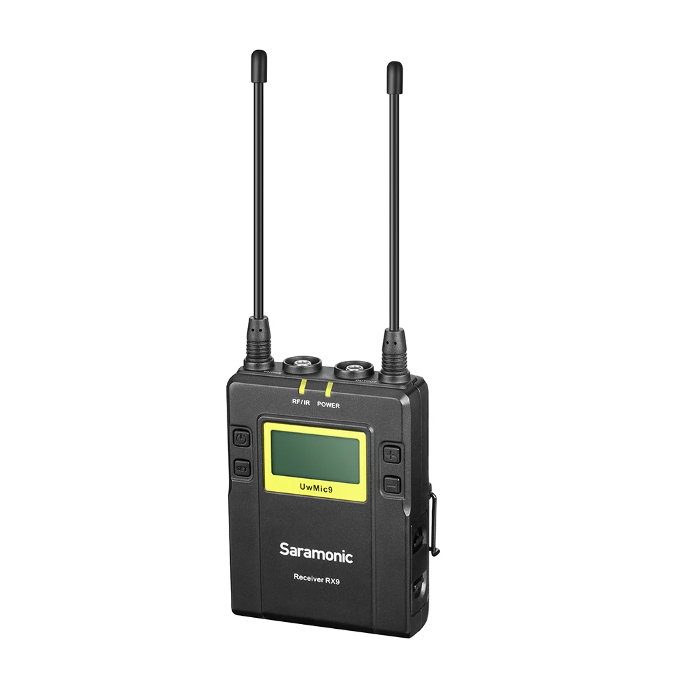 Saramonic UwMic9 вещания UHF Беспроводной петличный микрофон системы Передатчики+ один приемник для DSLR видеокамеры Тур гид - Цвет: RX9