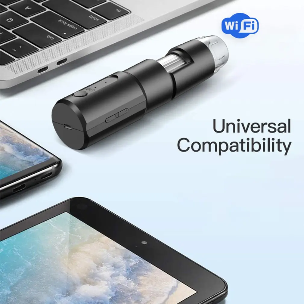 

Portable 1000x Magnification Wifi Microscope Handheld Digital Microscope Electron Microscopes 8 LEDs Bracket