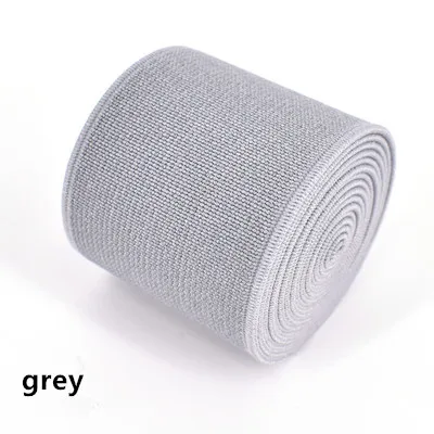 grey 3 м/лот, ширина 4 см, высокое качество, цветная утолщенная эластичная лента, импортные Эластичные аксессуары - Color: grey
