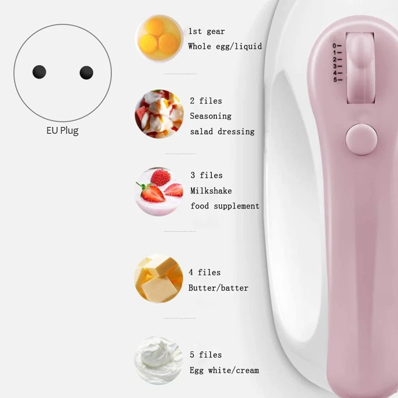 Кухонный миксер для еды крем яйцо венчик блендер торт тесто хлеб машина 5 файлов с