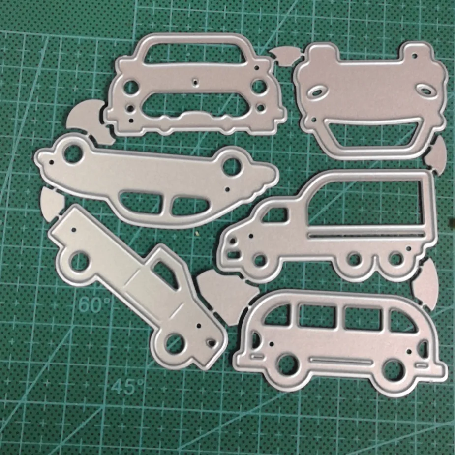 

6pcs Metal Cutting Dies Farm Truck tractor Craft Die Stencils for Scrapbooking Decorative DIY Photo Album Card Making Mould Die