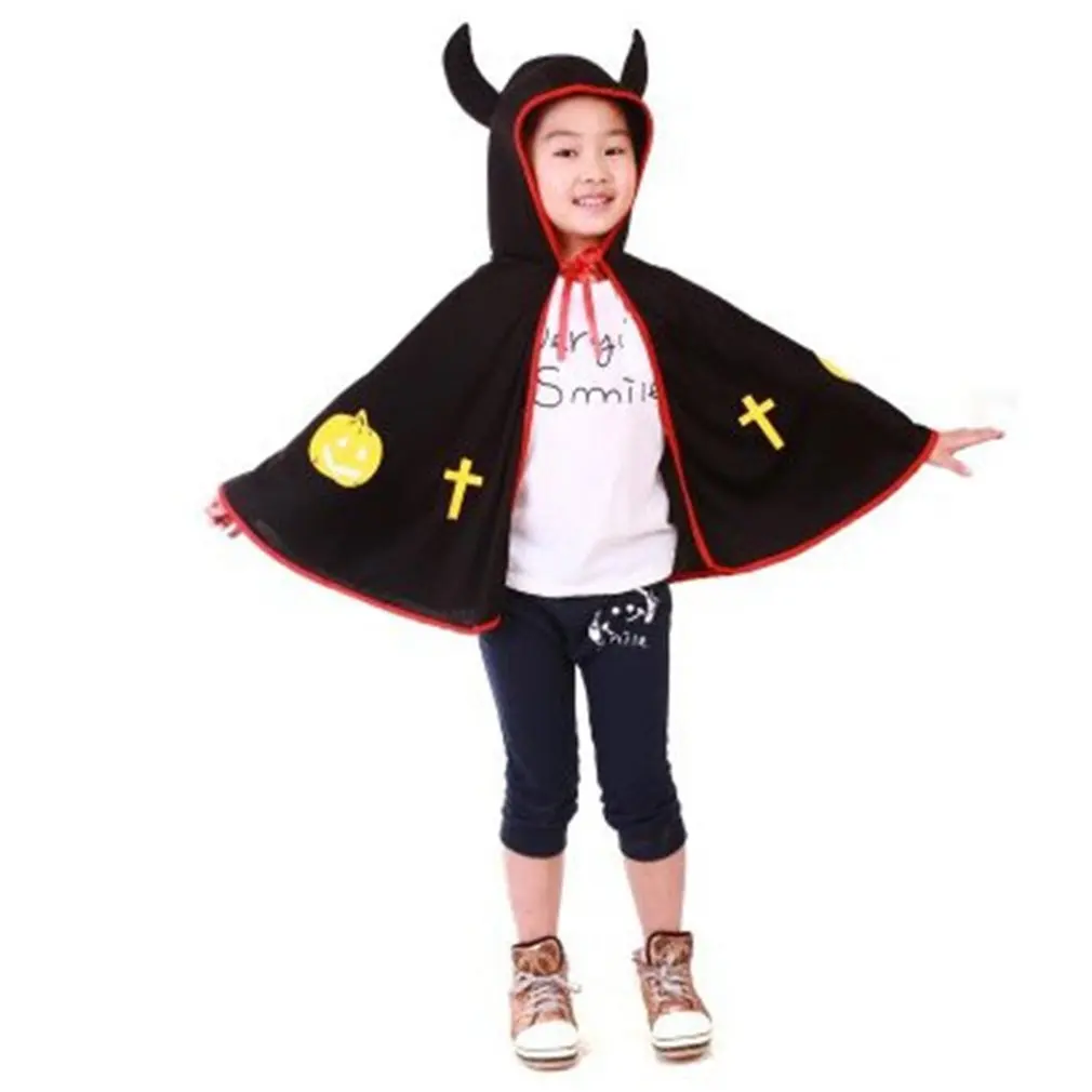 Товары для Хэллоуина Карнавальный костюм Реквизит Детский плащ с рогами дьявола