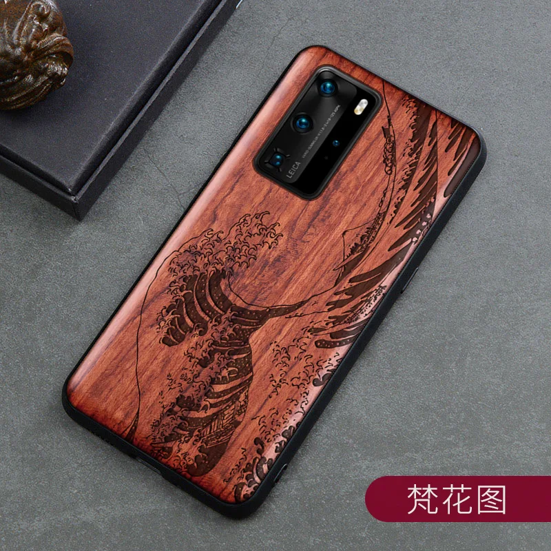 

Real Wood P30 Lite Case For Huawei P40 Lite Case Wood P20 Lite Cover TPU Coque For Huawei P30 Pro P40 Pro Funda P40 Lite Case