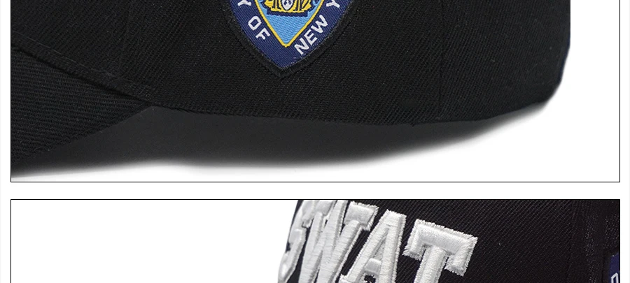 Новая мужская тактическая бейсбольная кепка SWAT вышивка письмо Snapback шляпа папы костяная мужская летняя спортивная армейская солнцезащитная Кепка Дальнобойщик черная Gorras