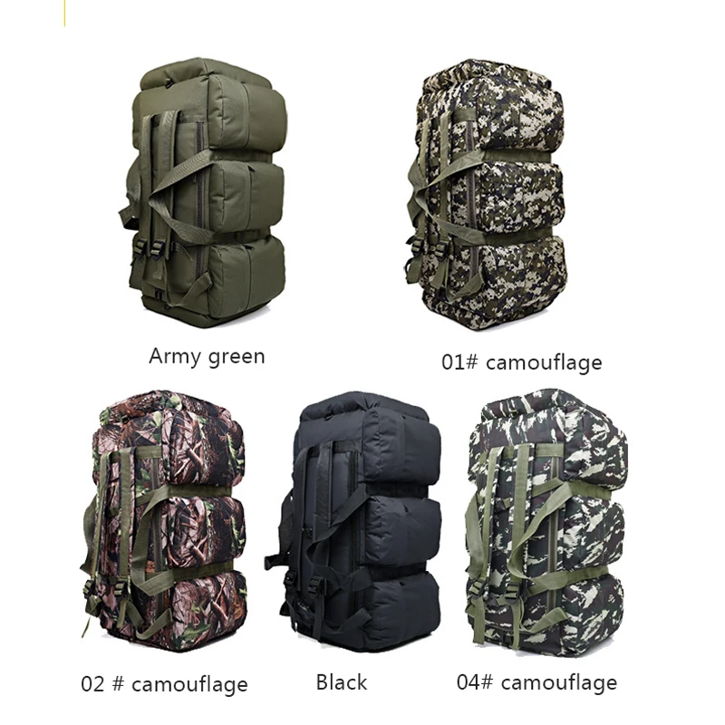 90L камуфляжный рюкзак для альпинизма на открытом воздухе Большая вместительная
