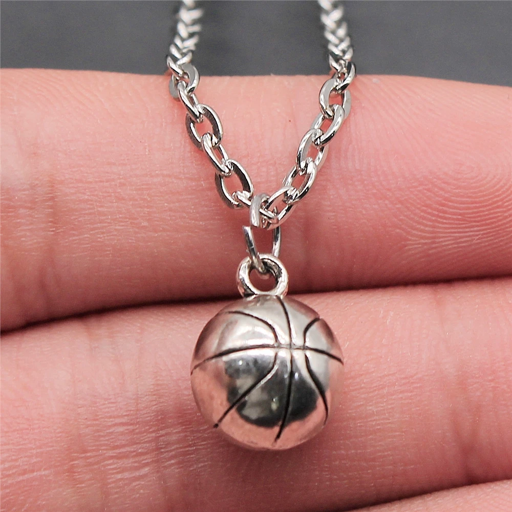 Модные подвески в виде баскетбольного мяча 2 цвета 11 мм ювелирные изделия для