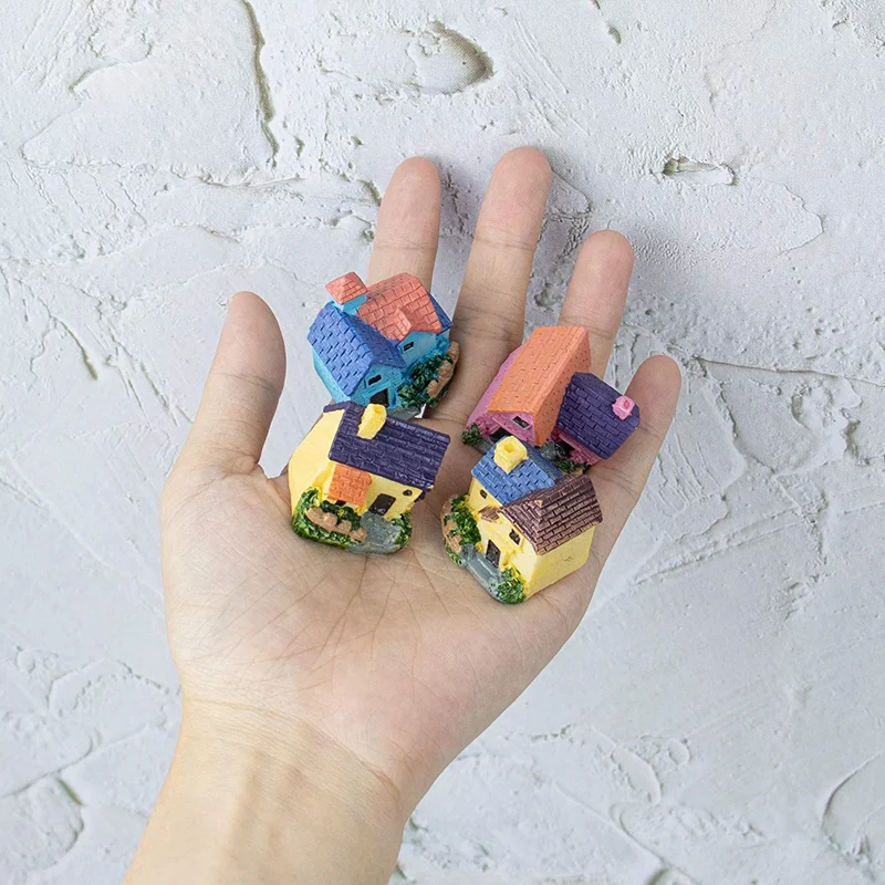 

20 Pack Miniature Dollhouse Resin Villa Decor Gardening Landscape DIY Bonsai Crafts Desk Ornaments Accessories