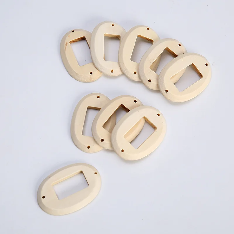 4PCS Natural Wooden Beads Round Ring Shape Handmade Baby Teethers Set | Дом и сад