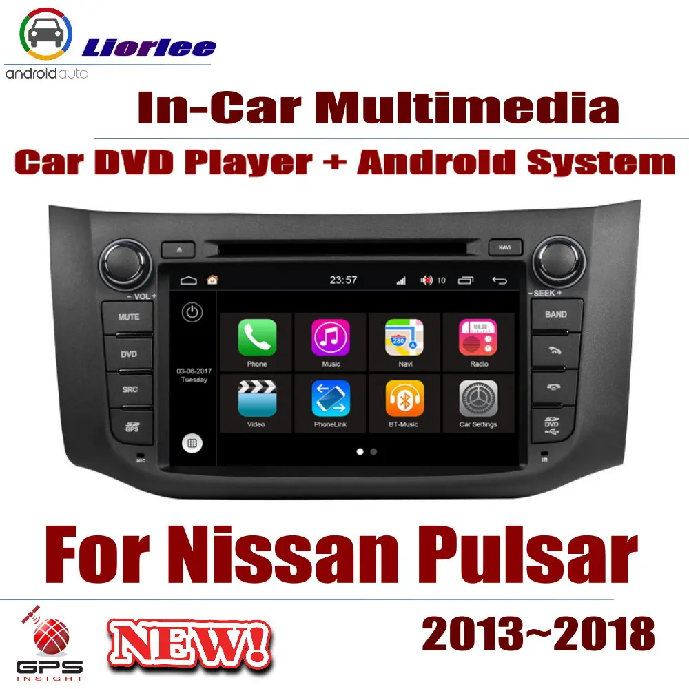 Для Nissan Pulsar (C12) 2013 2018 автомобильный Android плеер DVD GPS навигационная система HD экран