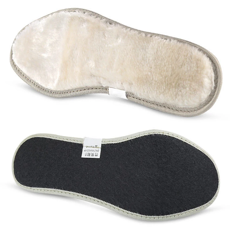 1 пара теплых плюшевых белых шерстяных мягких зимних подушечек унисекс