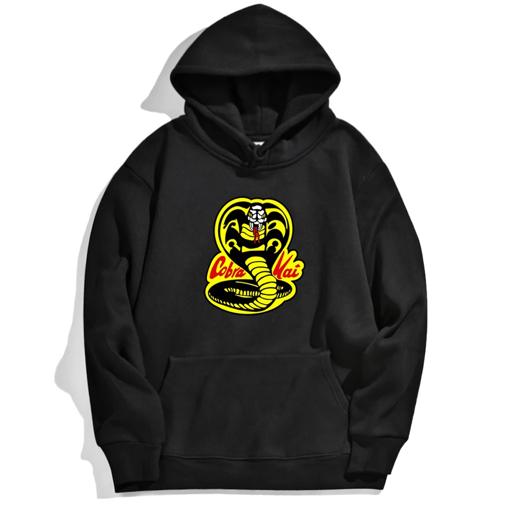 Толстовка мужская с принтом кобры Модный повседневный костюм спортивный для