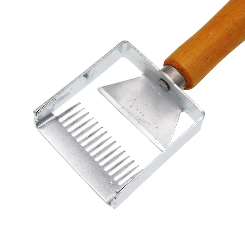 

1pc Small Wooden Handle Bee Honey Needles Uncapping Fork Iron Uncapping Scraper Beekeeping Accessories Tool