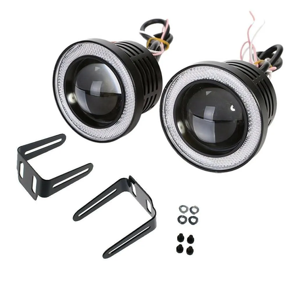

Accessory Fog Lights Angel Eyes Halo Ring LED SUV Super Bright Universal
