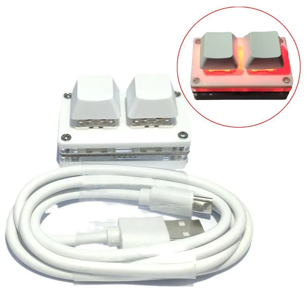 SimPad OSU клавиатура с 2 клавишами для макропрограммирования RGB мини игровая красным