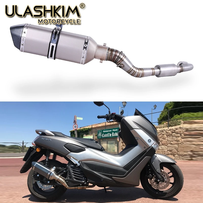

NMAX155 Motorcycle Exhaust Muffler Slip On Full System Contact Pipe + Exhaust For YAMAHA NMAX 155 125 N MAX155